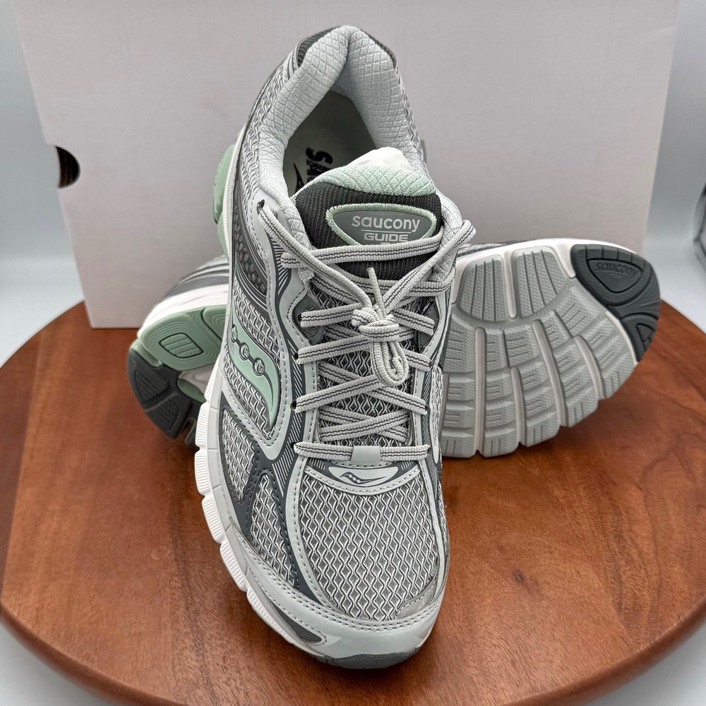 Saucony Progrid Guide 7 Running Shoes Sneakers Grey Aloe Womens 9.5‎ S60936-6